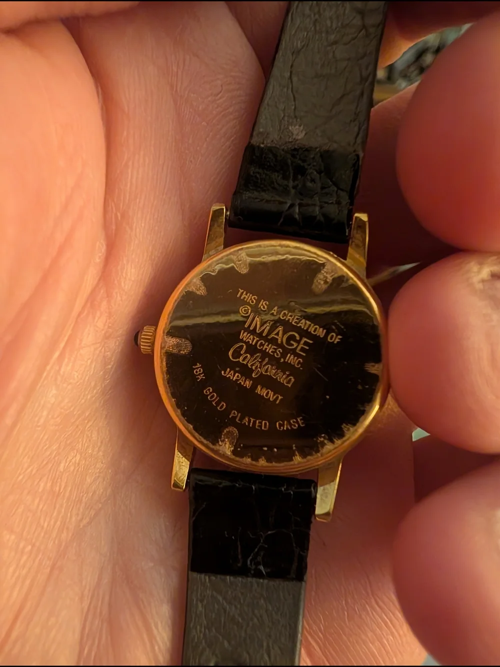Image Watches Inc Dukes Baseball 1990-1991 S.G.V. Champs Gold Tone Watch